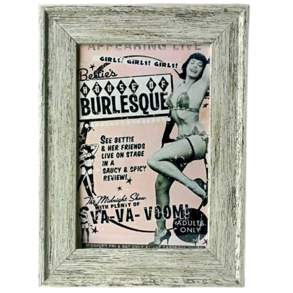 Vintage Bettie Page Pin Up Rockabilly Retro Punk goth rock